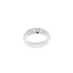 Trio Diamond Collar Engagement Ring