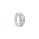 Two Band Diamond Engagement Ring - Image 2