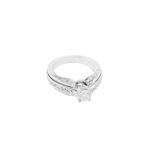 Trapezoid Diamond Engagement Ring - Image 2