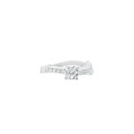 Channel Set Twist Diamond Engagement Ring - Image 2