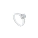 Six Claw Solitaire Engagement Ring - Image 2
