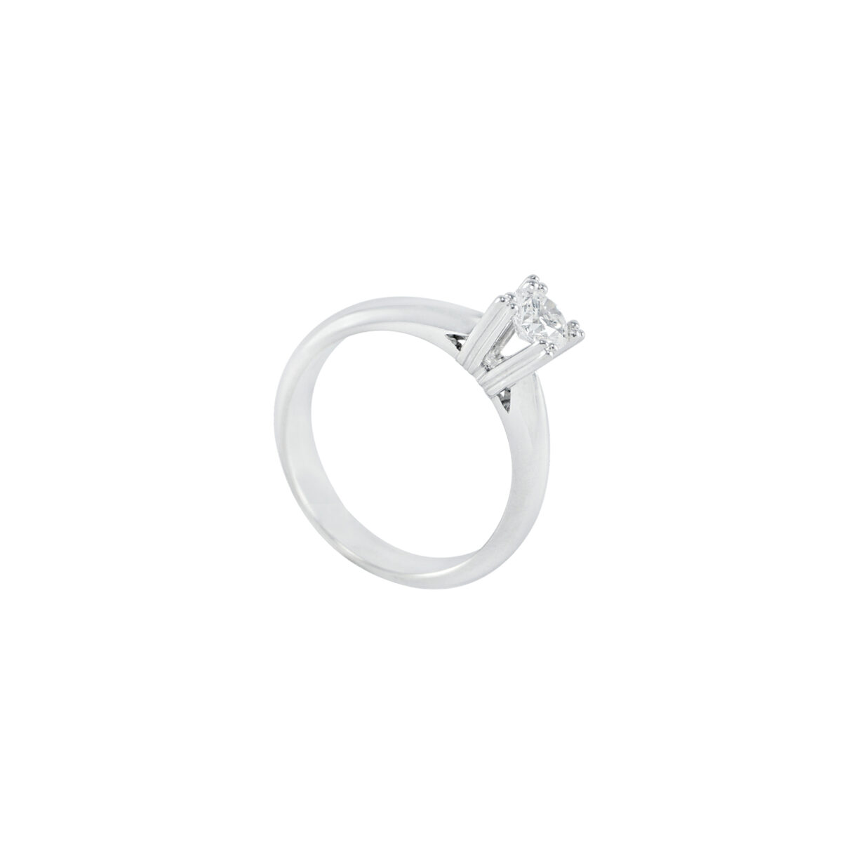 Cathedral Solitaire Engagement Ring - Image 2