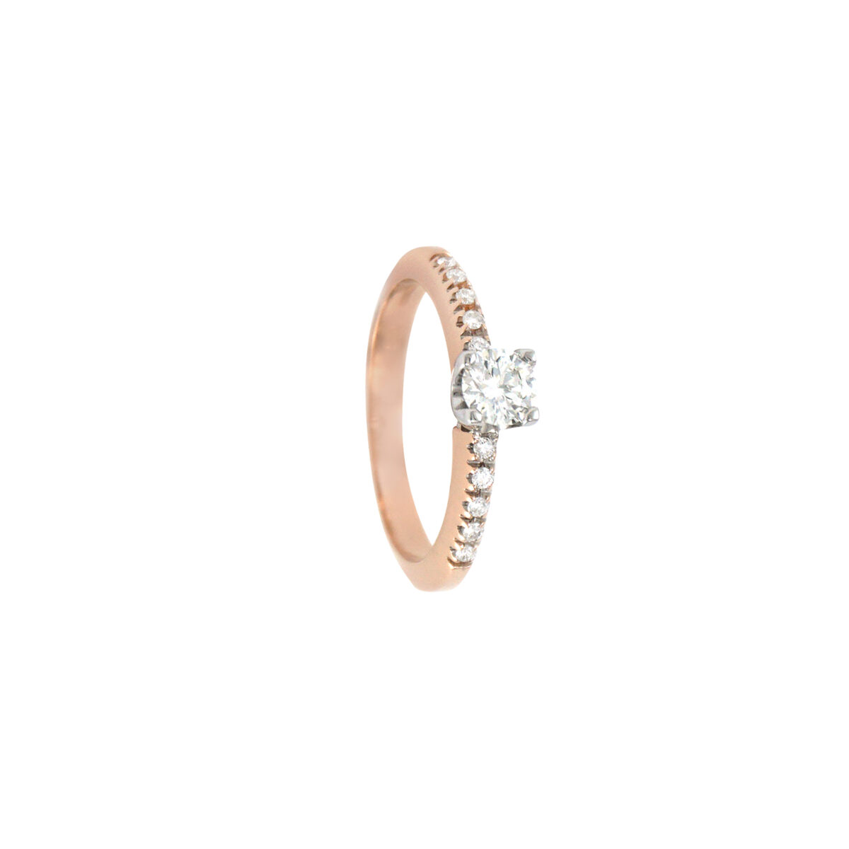 Pavé Diamond Engagement Ring - Image 2