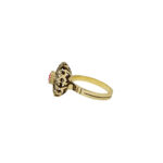 Ruby and Diamond Vintage Flower Ring - Image 2