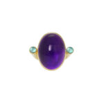 Elena Votsi Oval Amethyst Ring
