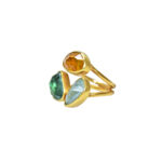 Margoni Three Gemstones Ring - Image 2