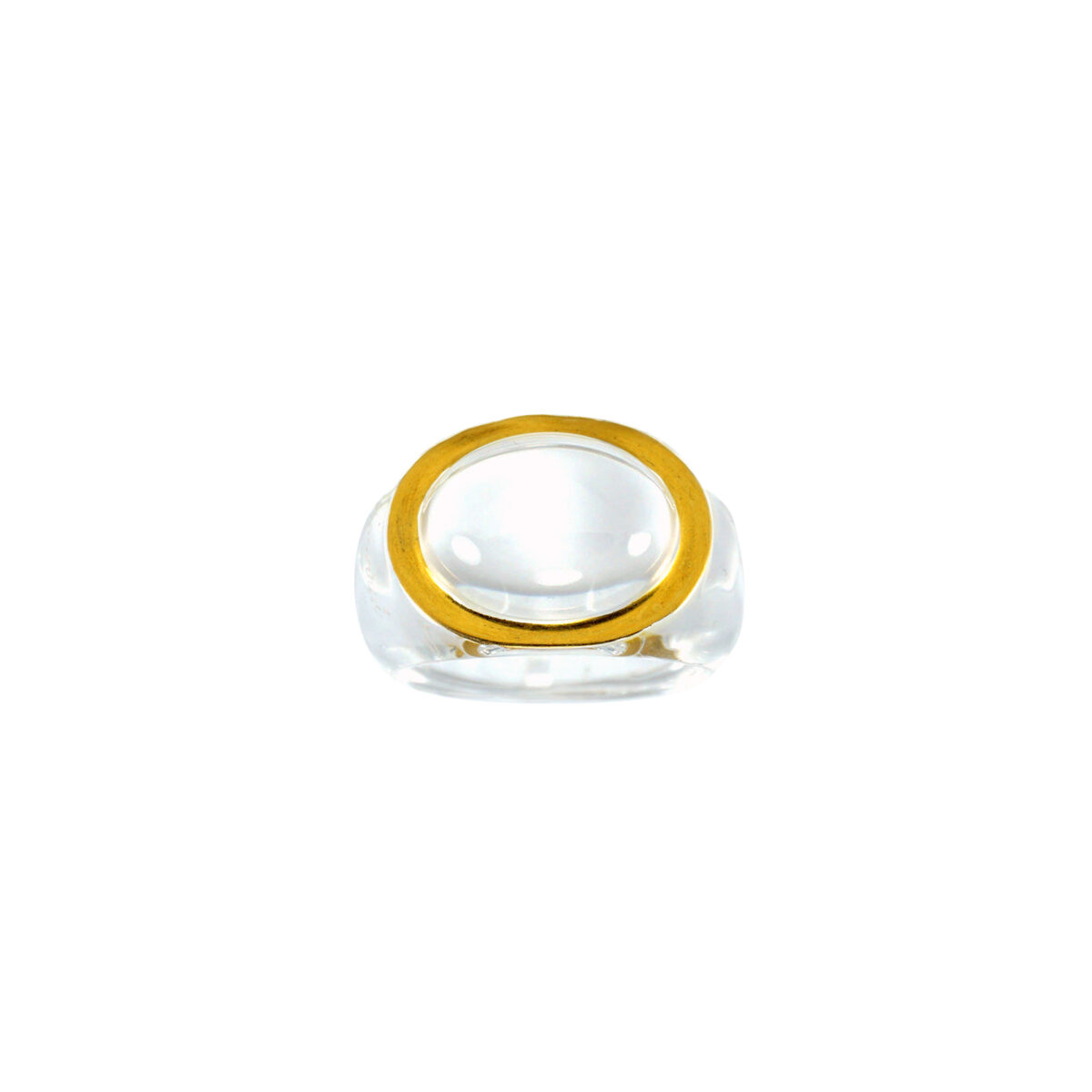 Baccarat Cabochon Clear Ring - Image 1