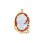 Cameo Girl Brooch