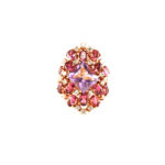 Amethyst Diamond Ring