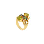 Multi Tourmaline Stones Ring