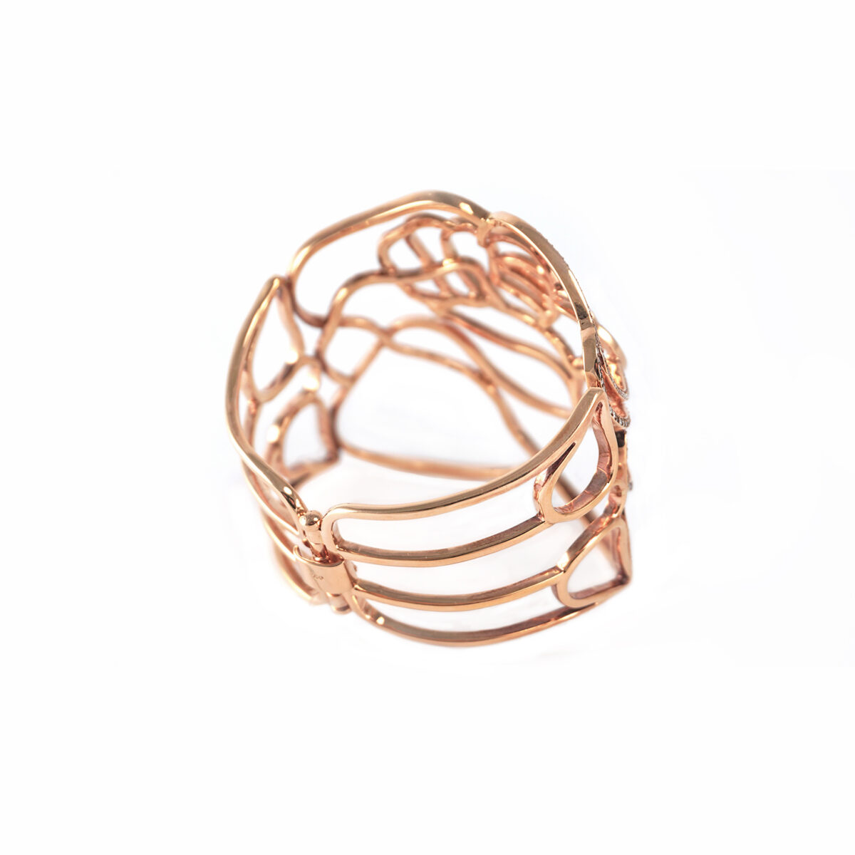 Rose Wide Cuff Bracelet - Image 2