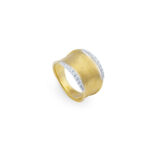 Marco Bicego Lunaria Gold & Diamond Pave Ring
