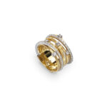 Marco Bicego Goa Gold Seven Strand Diamond & Pave Ring