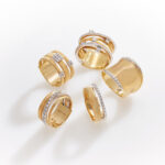Marco Bicego Goa Gold Seven Strand Diamond & Pave Ring - Image 5
