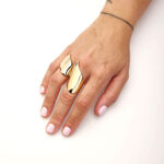 Gavello Iconic Rose Gold Wing Ring - Image 3