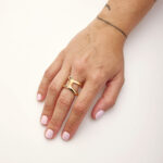 Gavello Corpo Bridge Rose Gold Ring - Image 3