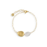 Marco Bicego Lunaria Gold & Diamond Pave Pendant Bracelet