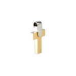 Two Tone Minimal Cross Pendant - Image 2