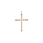 Slim Diamond Cross Pendant