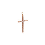 Slim Diamond Cross Pendant - Image 2