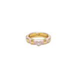 Pavé Heart Pink Ring - Image 2