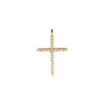 Slim Diamond Cross Pendant