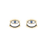 Diamond Evil Eye Earrings