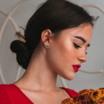 Diamond Evil Eye Earrings - Image 2