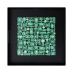 Taitù Monocolor Emeralds Square Tray