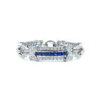Diamond Sapphire ID Bracelet
