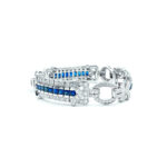 Diamond Sapphire ID Bracelet - Image 2