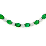 Emerald & Diamond Riviera Necklace - Image 2