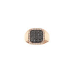 Black Diamonds Rose Chevalier Ring