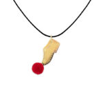 Tsarouchi Red Slim Gold Necklace