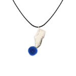 Tsarouchi Blue Slim Silver Necklace