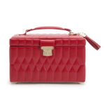 Wolf Caroline Red Medium Jewelry Case