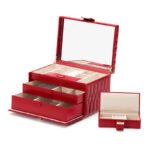Wolf Caroline Red Medium Jewelry Case - Image 3