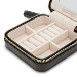 Wolf Caroline Black Zip Travel Case - Image 3