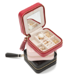Wolf Caroline Black Zip Travel Case - Image 10