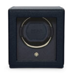 Wolf Navy Cub Single Watch Winder with Cover