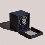 Wolf Navy Cub Single Watch Winder with Cover - Image 2