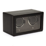 Wolf Black Cub Double Watch Winder with Cover - Image 5