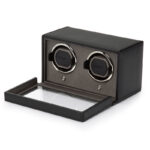 Wolf Black Cub Double Watch Winder with Cover - Image 2