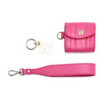 Wolf Mimi Pink Earpods Case with Wristlet - Image 9