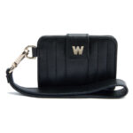 Wolf Mimi Black Credit Card Holder with Wristlet