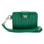 Wolf Mimi Forest Green Credit Card Holder with Wristlet