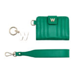 Wolf Mimi Forest Green Credit Card Holder with Wristlet - Image 8