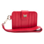 Wolf Mimi Red Credit Card Holder with Wristlet