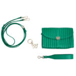 Wolf Mimi Forest Green Crossbody Bag with Wristlet - Image 9