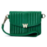 Wolf Mimi Mini Forest Green Bag with Wristlet & Lanyard - Image 7